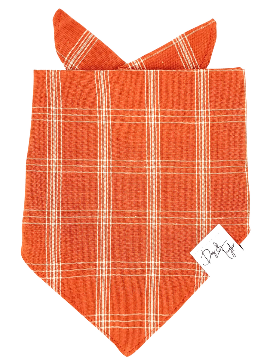 n*a様 Liilu Bandana Tattersall Check one Cotton Checker Bandana | Sand – lastchancetextiles