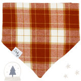 Chestnut Plaid Dog Bandana