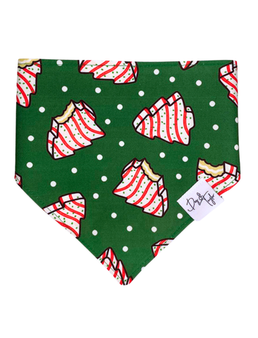 Christmas Cake Cravings Dog Bandana