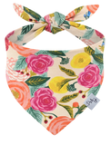 English Garden Cream Dog Bandana
