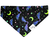 🌙 Glow-in-the-Dark Halloween Bandana – Moon & Bats Edition | Dog and Taylor®