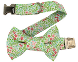 Little Pink Flowers Collar + Bow
