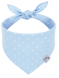 Sky Polka Dot Dog Bandana