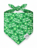 Pet Me I'm Irish Dog Bandana