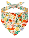 Poppy Flowers Dog Bandana