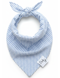 Preppy Light Blue Seersucker Dog Bandana – Classic Style | Dog & Taylor®