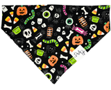 Pumpkin, Bones & Candy Corns Dog Bandana | Festive Halloween Pet Style | Dog & Taylor®