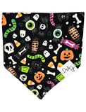 Pumpkin, Bones & Candy Corns Dog Bandana | Festive Halloween Pet Style | Dog & Taylor®