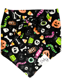 Pumpkin, Bones & Candy Corns Dog Bandana | Festive Halloween Pet Style | Dog & Taylor®