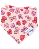 Puppy Love Candy Hearts Bandana