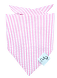 💕 Pretty in Pink Seersucker Dog Bandana | Dog and Taylor®
