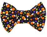 Spiders & Candy Corns Dog Bow Tie