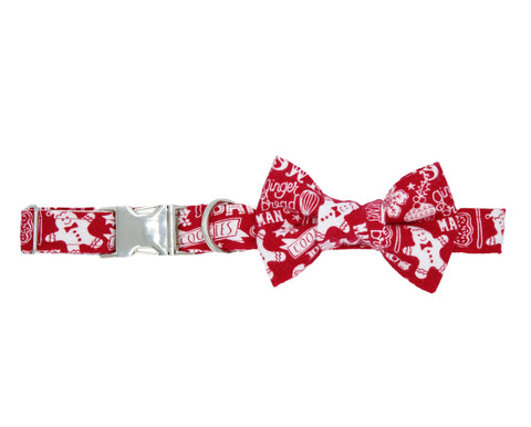 Christmas Baking - Dog Collar + Bow