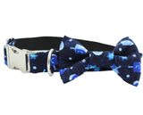 Dreidel - Dog Collar + Bow