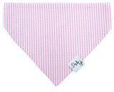 💕 Pretty in Pink Seersucker Dog Bandana | Dog and Taylor®