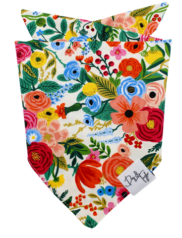 Smell The Flowers Tie-On Bandana